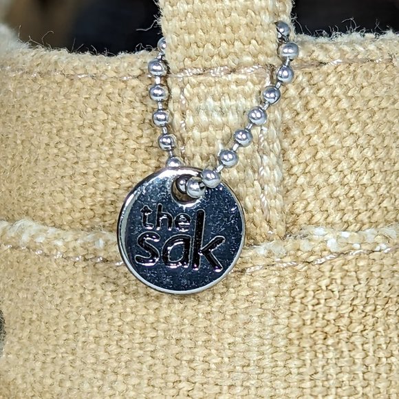 7 1/2 Tan Crochet Boho Slip-On Flat Loafers Moccasin, The Sak - Picture 6 of 9